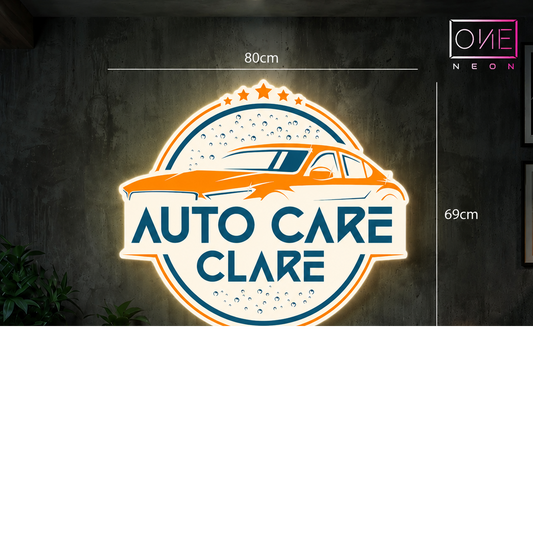 Auto care | LED Neon Sign (backlit)