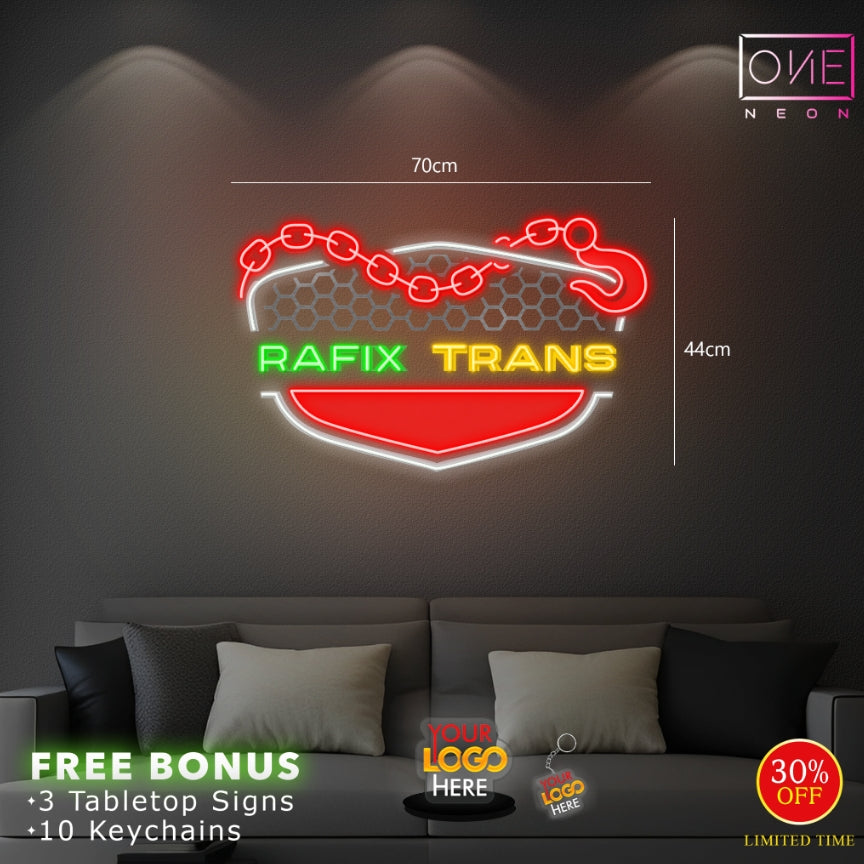 Enseigne néon LED Motif rose tatouage