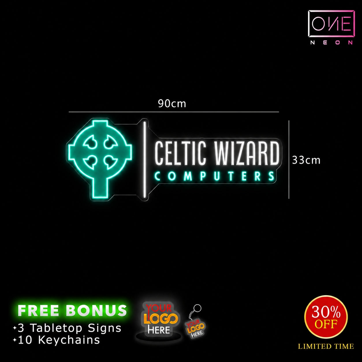 Celtic wizard  | LED Neon Sign