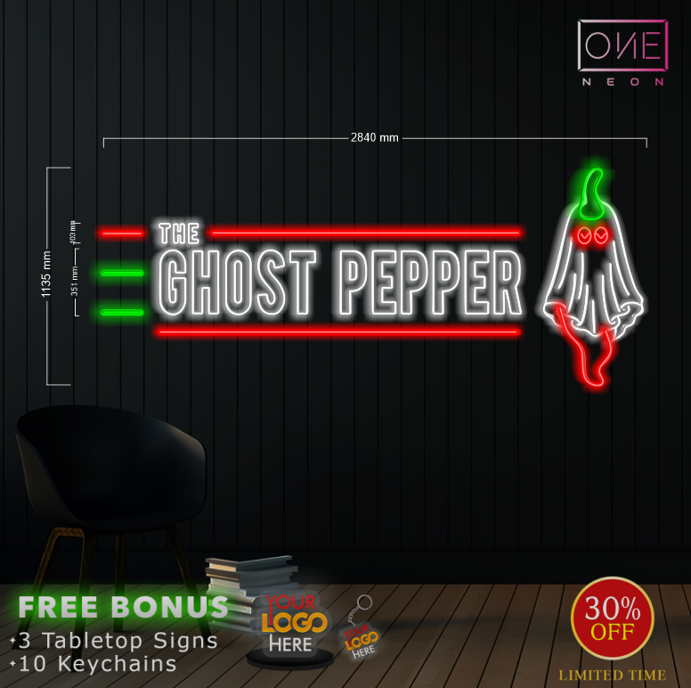 The ghost pepper | LED Neon Sign