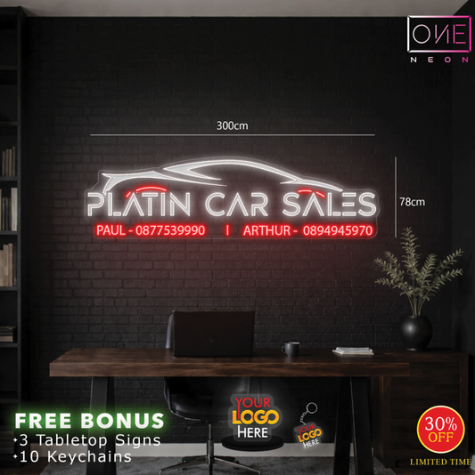 Platin car sales | LED Neon Sign