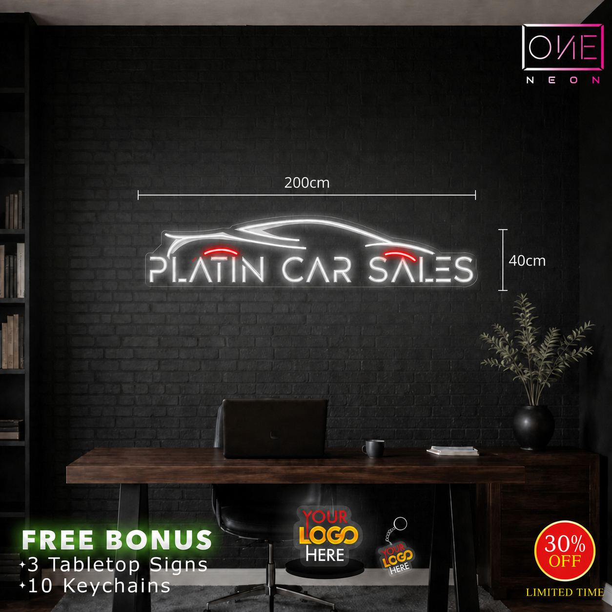 Platin car sales | LED Neon Sign